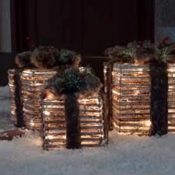 Holiday Lighted Gift Boxes - Picture 3 of 3